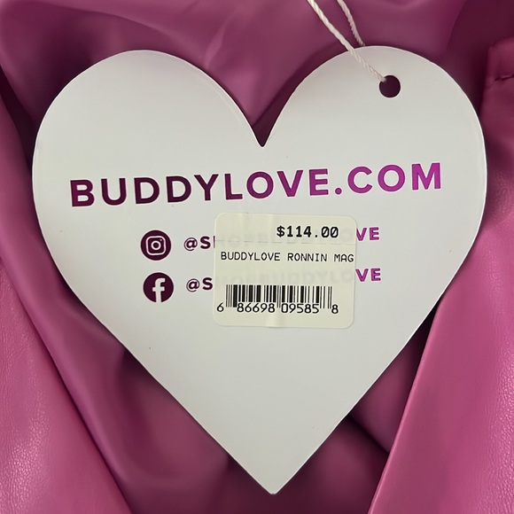 Buddy Love Dress pink faux leather size L - Picture 7 of 10